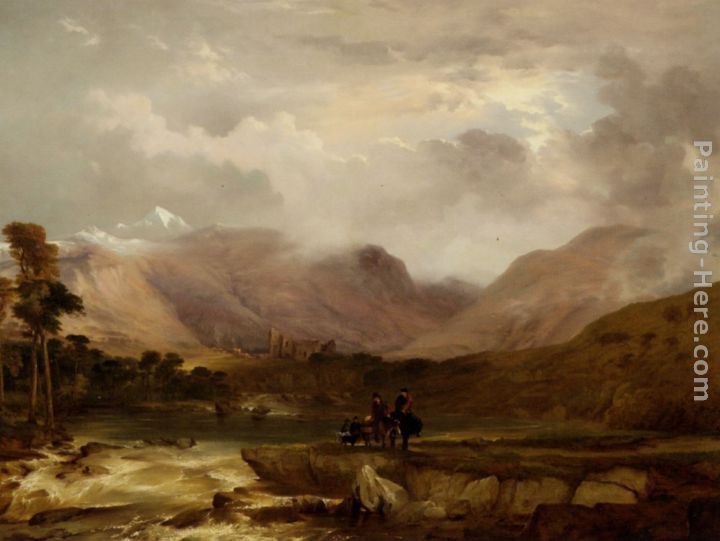 Frederick Richard Lee R.A A Snow Storm Passing Off